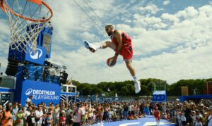 Tous les sites d'animation de Paris 2024 ont connu une très forte fréquentation. Ici le Décathlon-Play Ground.