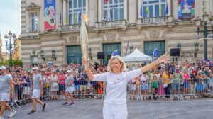 Parcours du Relais de la Flamme Paralympique des Jeux de Paris 2024 à Montpellier (Hérault) Le dimanche 25 août 2024. Photo Paris 2024.